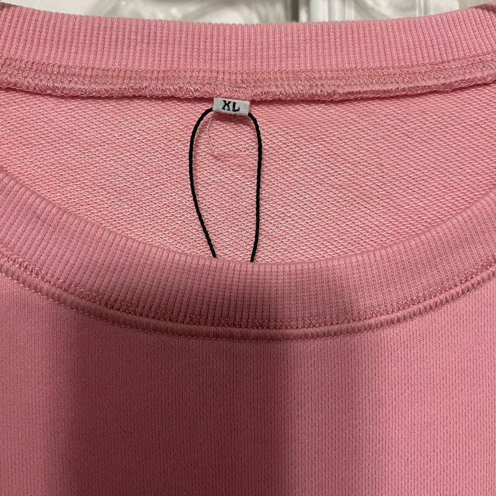 NWOT Cozy Pink Sweatshirt - Picture 3 of 3